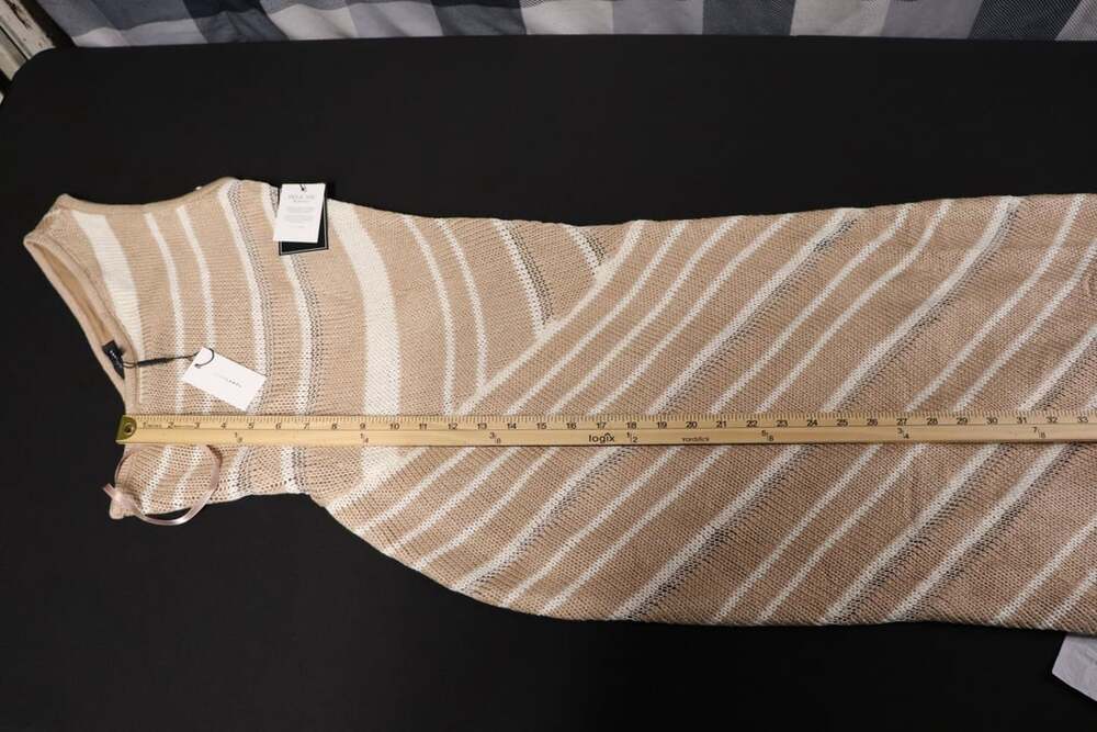 Beige Ivory Sanibel Ruched Maxi Knit Dress